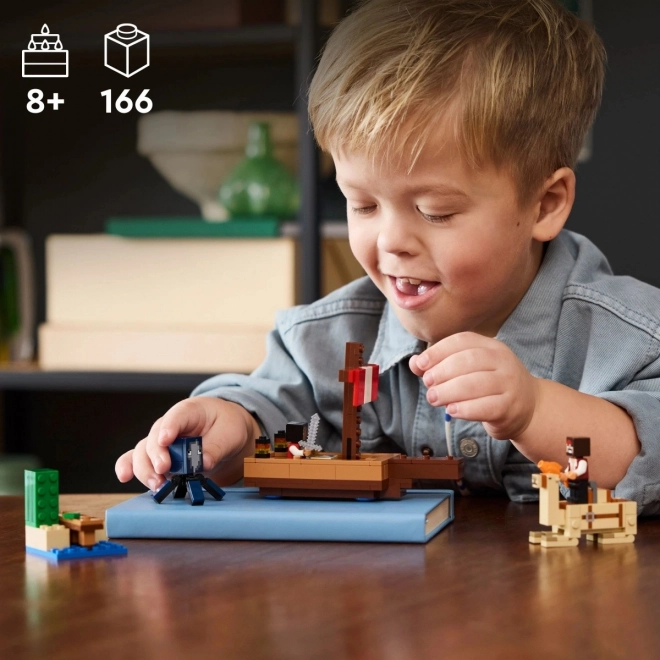 LEGO Minecraft 21259 Plovidba na gusarskom brodu