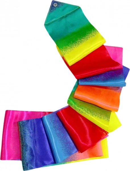 Šarena gimnastička traka za ples i vježbanje 205 x 5 cm