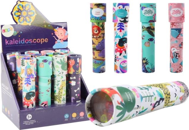 Dječji kaleidoskop s perlicama – šareni uzorci