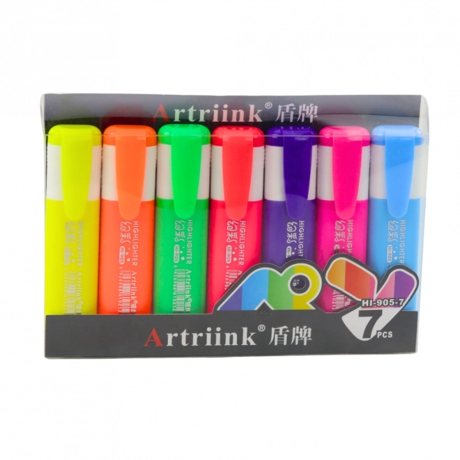 Set od 7 neon markera