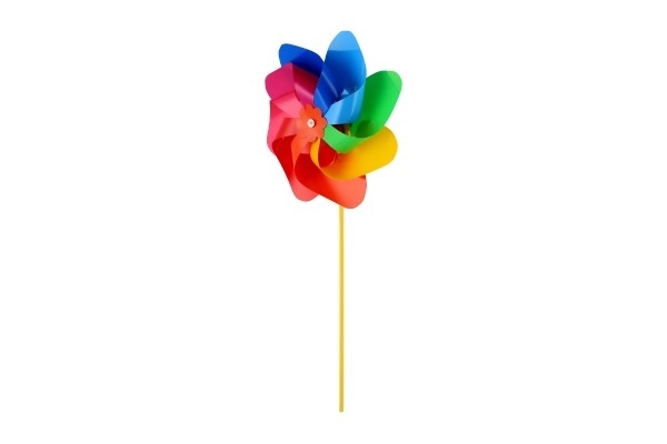 Vjetrenjača promjer 22 cm šareni dugin plastika 47 cm