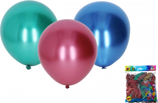 Napunljiv kromirani balon 25 cm