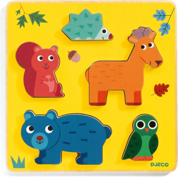 Drvene umetne puzzle Jelen i Prijatelji