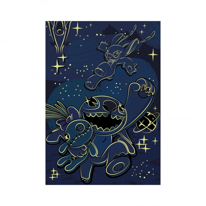 Puzzle Lilo & Stitch Neon 100 XXL Komada
