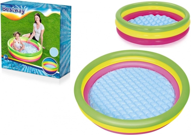 Bestway dječji na napuhavanje bazen s mekanim dnom, 3 prstena (102 × 25 cm)