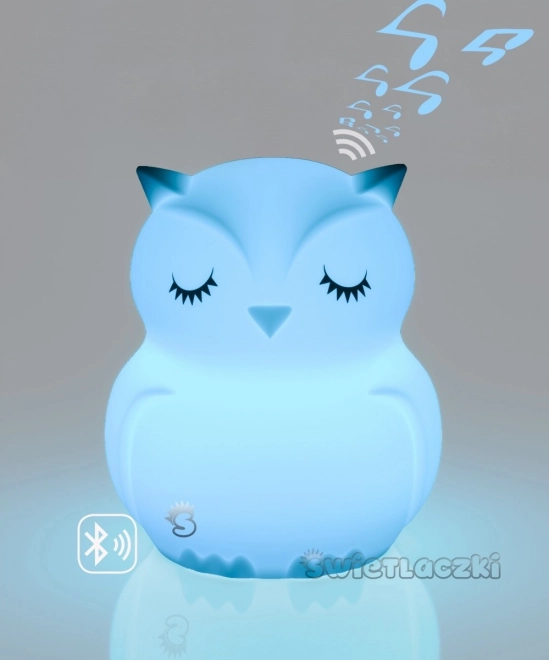 Silikonsko noćno svjetlo koje mijenja boje s Bluetooth zvučnikom Svjetlo Sova HU HU HU HU HU