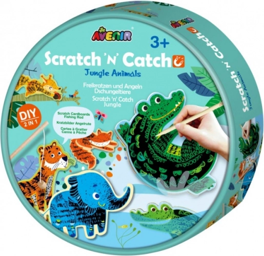 Igra za grebanje – Životinje iz džungle Scratch 'n' Catch