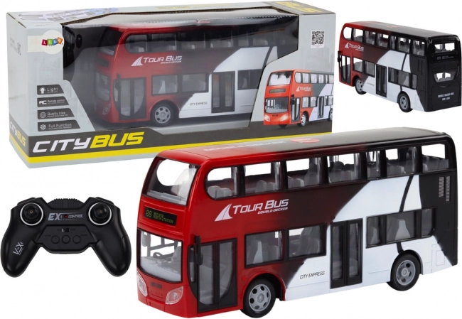 Daljinski upravljani dvokatni autobus sa svjetlima RC
