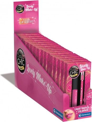 Set sjajila i olovke za usne Pink Power CRAZY CHIC