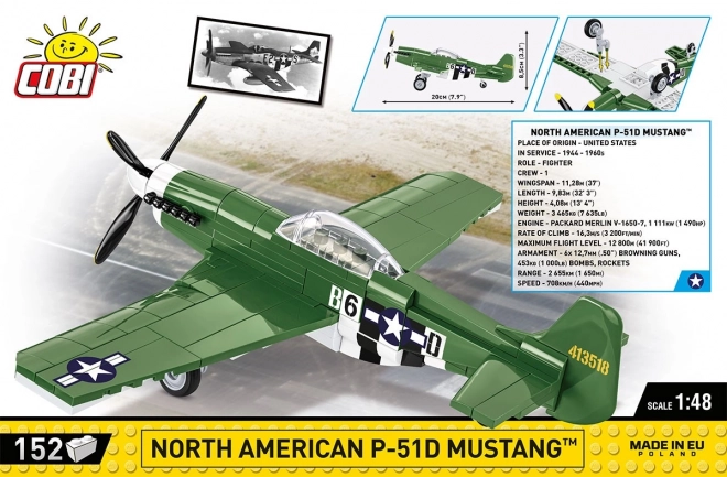 Građevni set aviona P-51D Mustang COBI