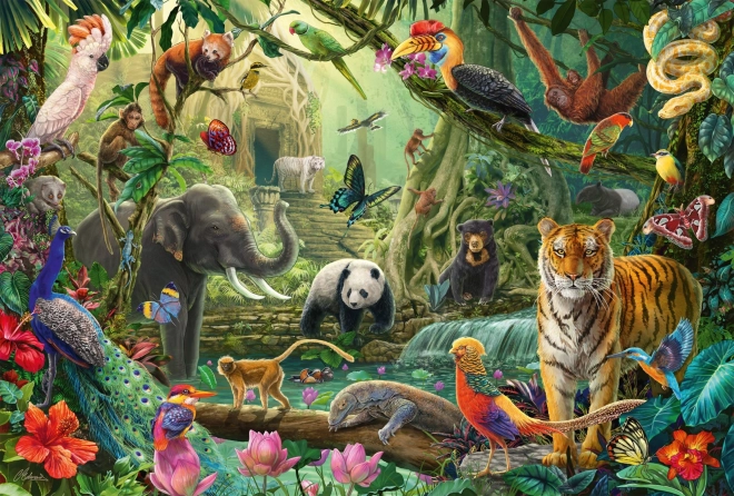 Puzzle šarena džungla 100 dijelova