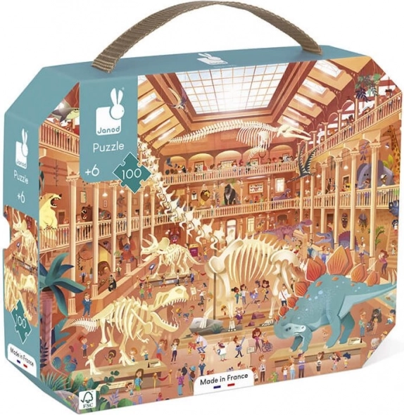 Janod puzzle u koferu – u muzeju, 100 dijelova