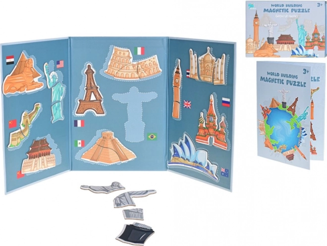 SYNERGY TOYS Magentska slagalica Svjetske znamenitosti