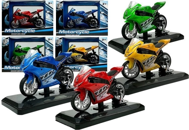 Sportski motocikl sa zvukovima 1:18 – metalni model na postolju