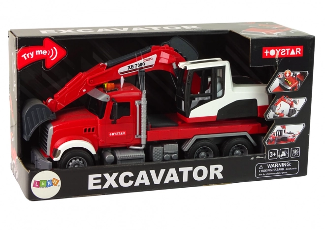 Kamion s bagerom traktor bager zvučna svjetla