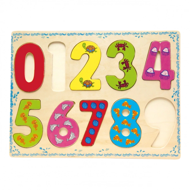 Bino Drvene igračke brojanje puzzle brojke