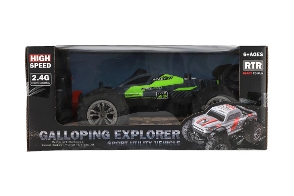 Auto RC Buggy brzine 2,4GHz plastika 25cm na baterije u kutiji 31x14x18cm – Zelena