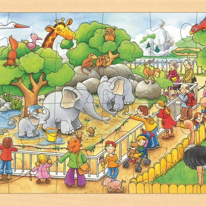 Drvene puzzle Posjet ZOO-u 24 dijelova