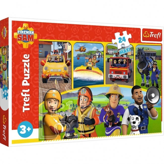 Puzzle 24 komada Maxi Vatrogasac Sam i prijatelji