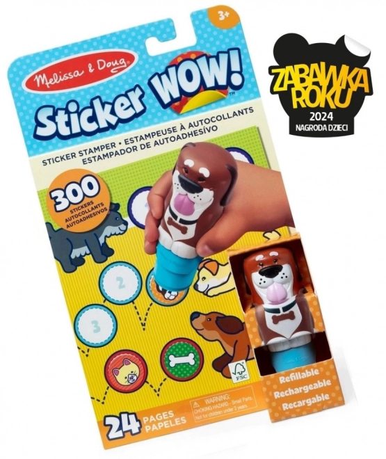 Naljepnica WOW! Naljepnica pečat psa