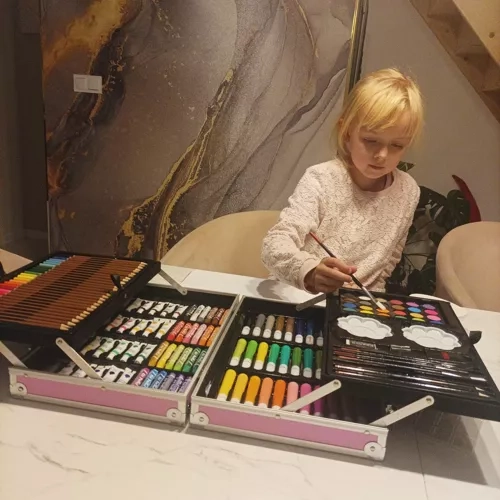 Veliki set za slikanje u koferu s jednorogom Maaleo 22768