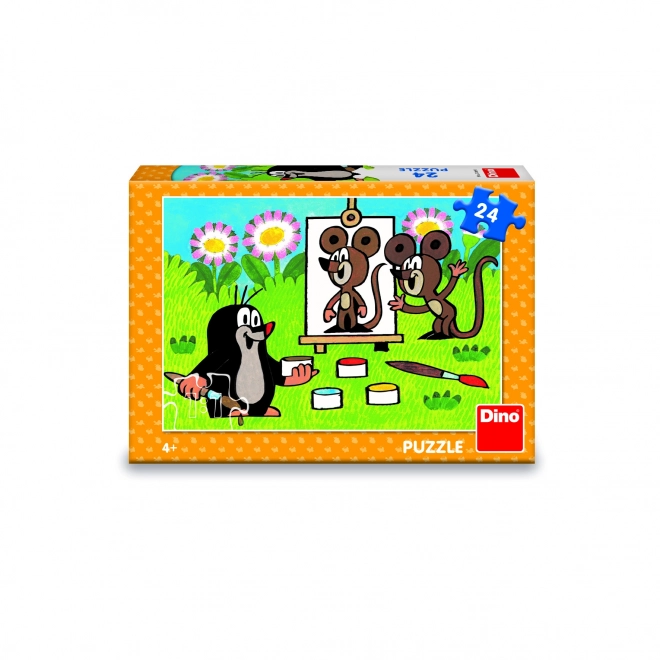 Puzzle Krtek slika 26x18cm 24 kom u kutiji 27x19x4cm