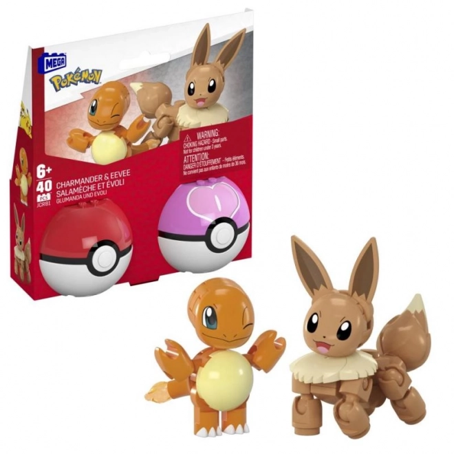 Građevinski set Pokémon Poké Ball Charmander i Eevee