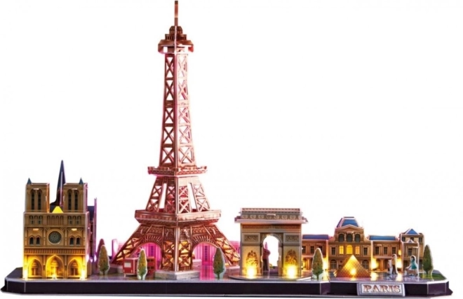 Svjetleća 3D slagalica CityLine Panorama Pariz