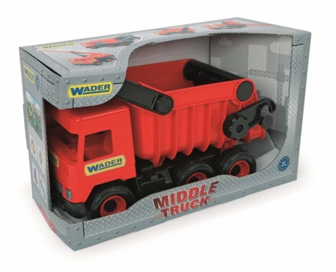 Crveni kamion s kipom Wader Middle Truck