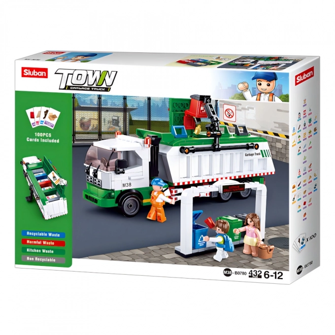 Sluban Town M38-B0780 Kamion za reciklažu + igra s kartama