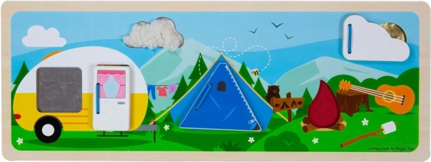 Bigjigs Toys senzoričke puzzle – kampiranje u prirodi