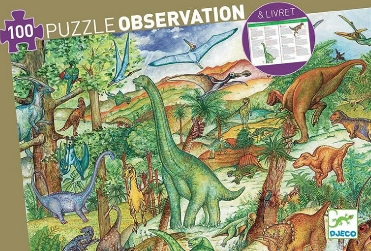 Djeco puzzle Dinosauri 100 dijelova