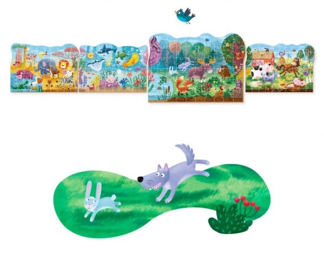 DODO Puzzle Životinje: Čudesne šumske životinje 60 komada