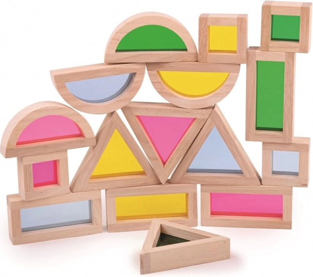 Bigjigs Toys šarene senzorne forme od prirodnog drva