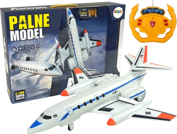 RC putnički avion s osvjetljenjem i daljinskim upravljačem 40 MHz