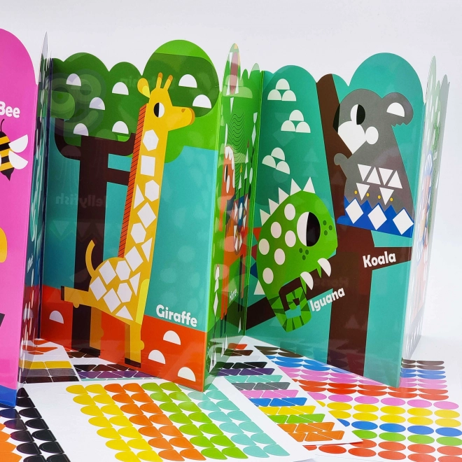 Geometrijske naljepnice životinje Woopie za kreativno učenje