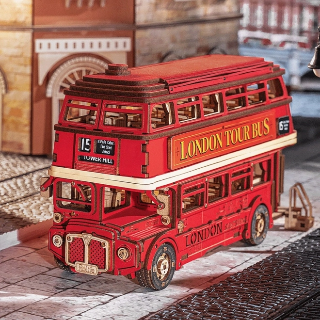 3D drvena slagalica londonski double-decker