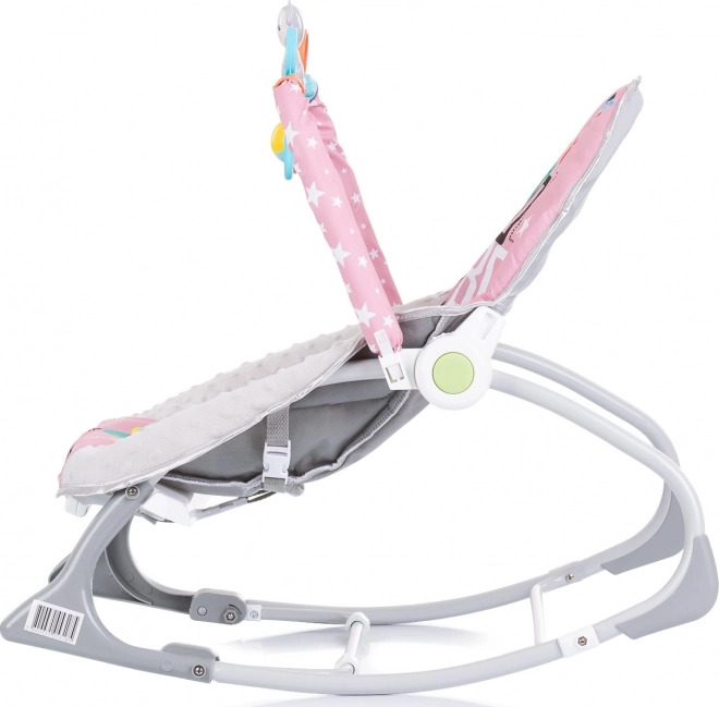 CHIPOLINO Bebe ljuljačka vibrirajuća 2u1 Baby Spa Pink