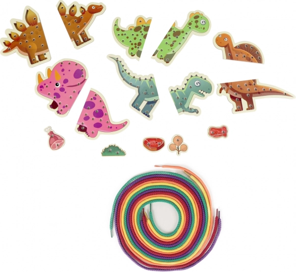 Komplet 5 dinosaura i 5 vezica