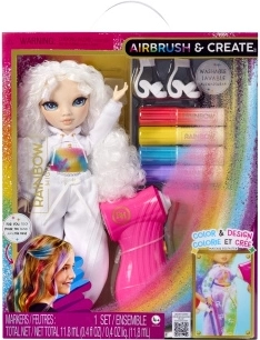 Rainbow High Airbrush lutka s dodacima – zelene oči