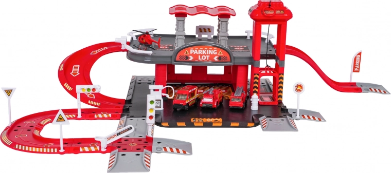 Dvoetažno parkiralište s ručnom dizalicom