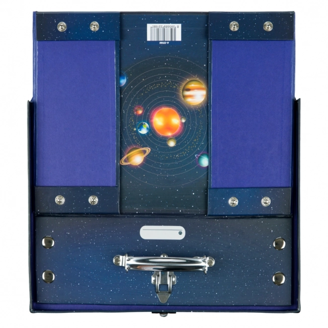BAAGL Sklopivi školski kovčeg Planeti s metalnim okovima