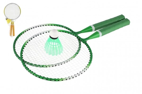 Dječji set za badminton metal/plastika s dva reketa i lopticom