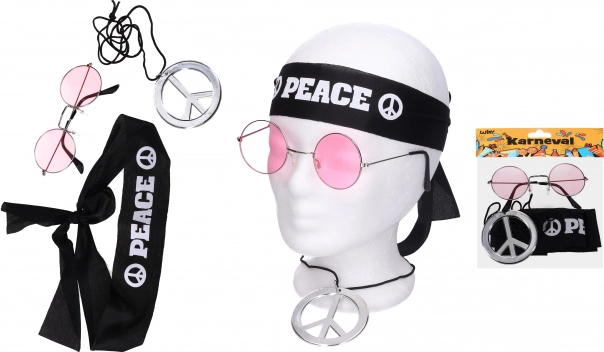 Karnevalski set hippie dodataka