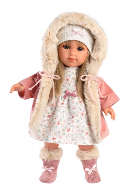 Llorens 53541 ELENA - realistična lutka s mekim tkaninskim tijelom - 35 cm