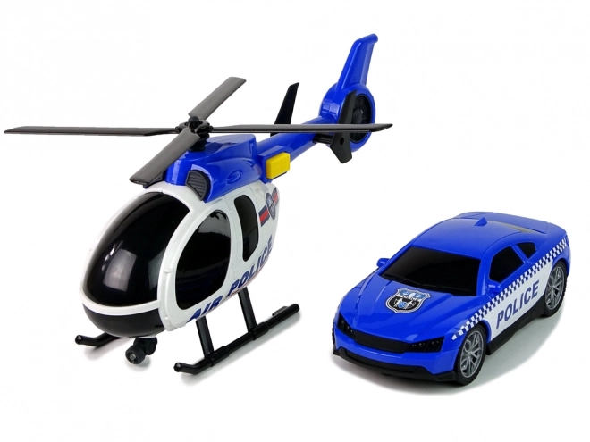 Set policijskih teretnih vozila Teretni helikopter Zvukovna svjetla