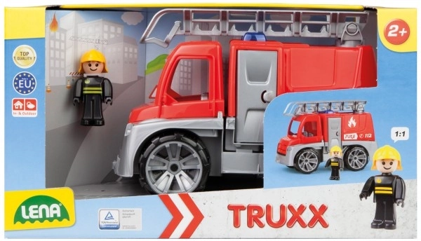 Vatrogasno vozilo Truxx plast 29cm s figuricom u kutiji 39x22x16cm 24m+
