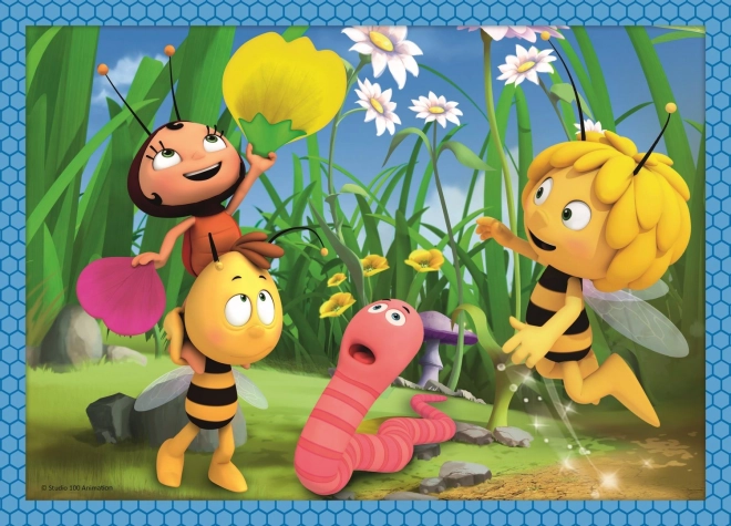 TREFL Puzzle Pčelica Maja: Avanture 4u1 (12,15,20,24 dijelova)