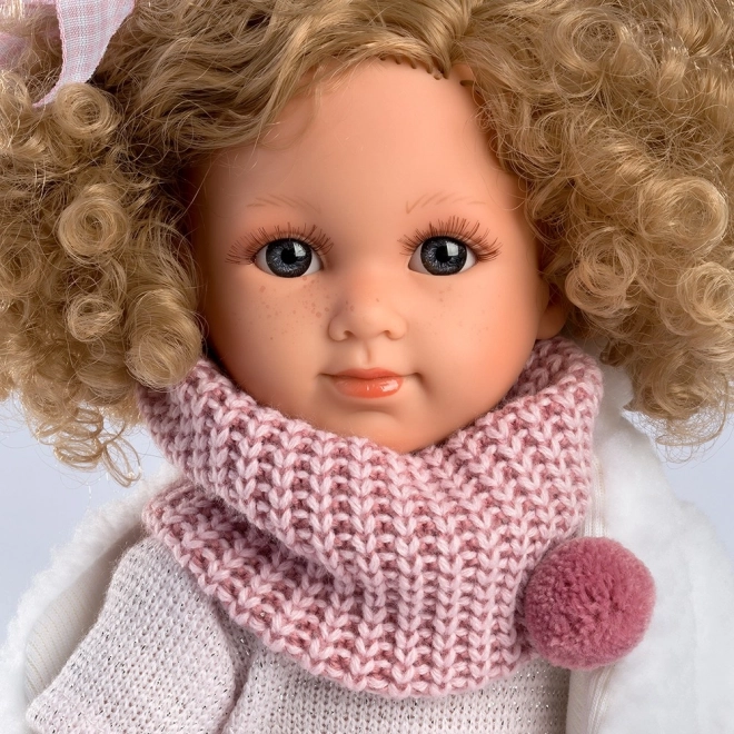 Llorens 53542 ELENA - realistična lutka s mekanim tkaninskim tijelom - 35 cm
