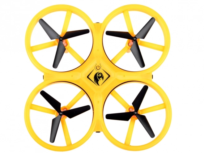Dron upravljan gestama rukama + daljinsko upravljanje Kvadrakopter RC0573 – Žuta